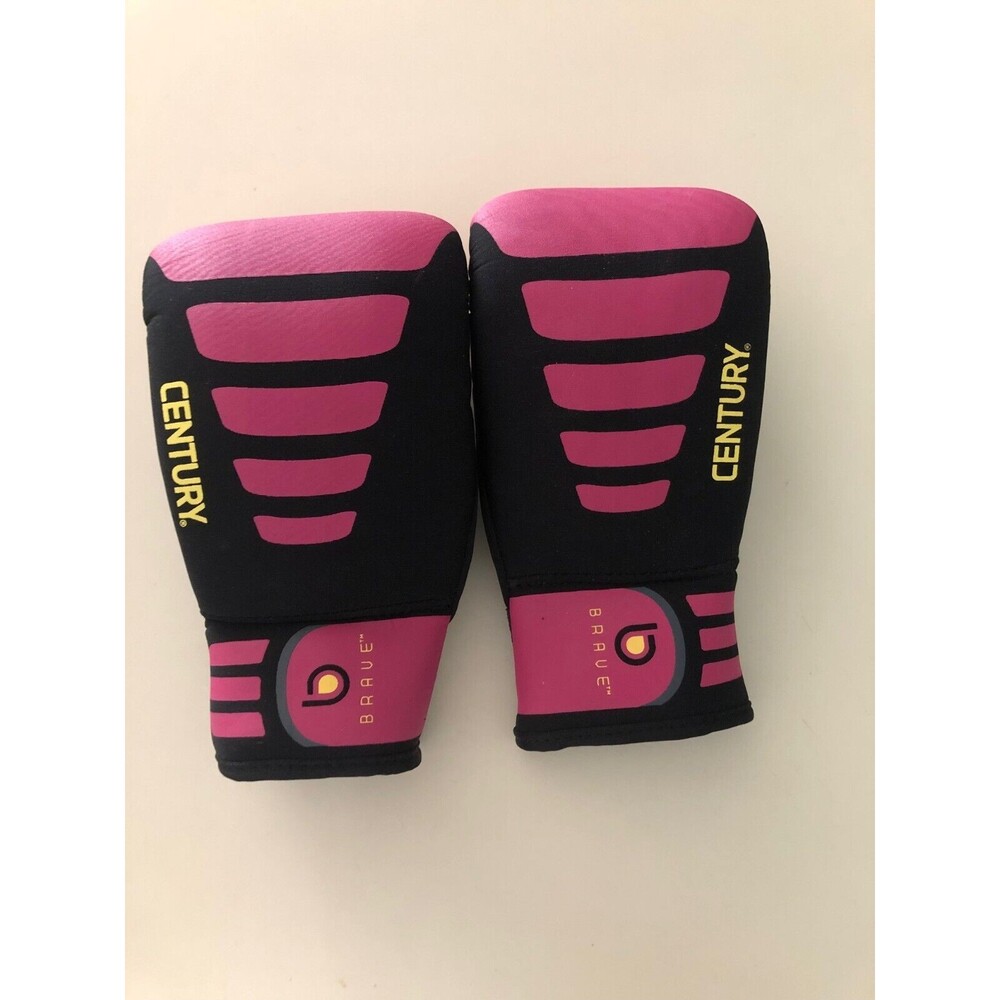 Century Brave Neoprene Youth Boxing Gloves  Pink-Black Excellent Condition